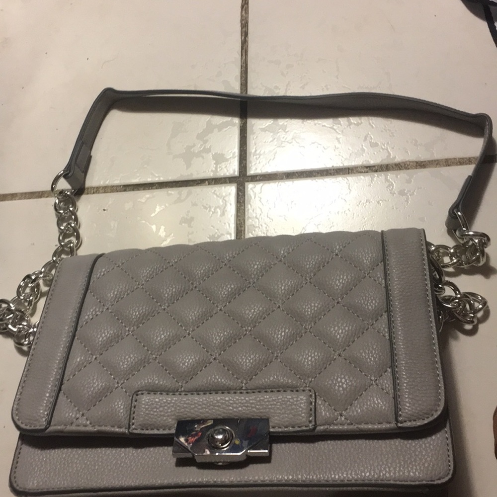 Grey justfab crossbody purse